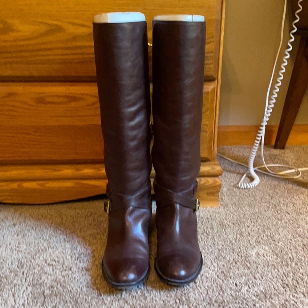 Coach Monique tall leather boots